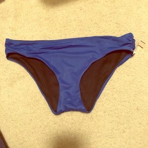 NWT Victoria Secret Blue Swim Bottom Size Medium